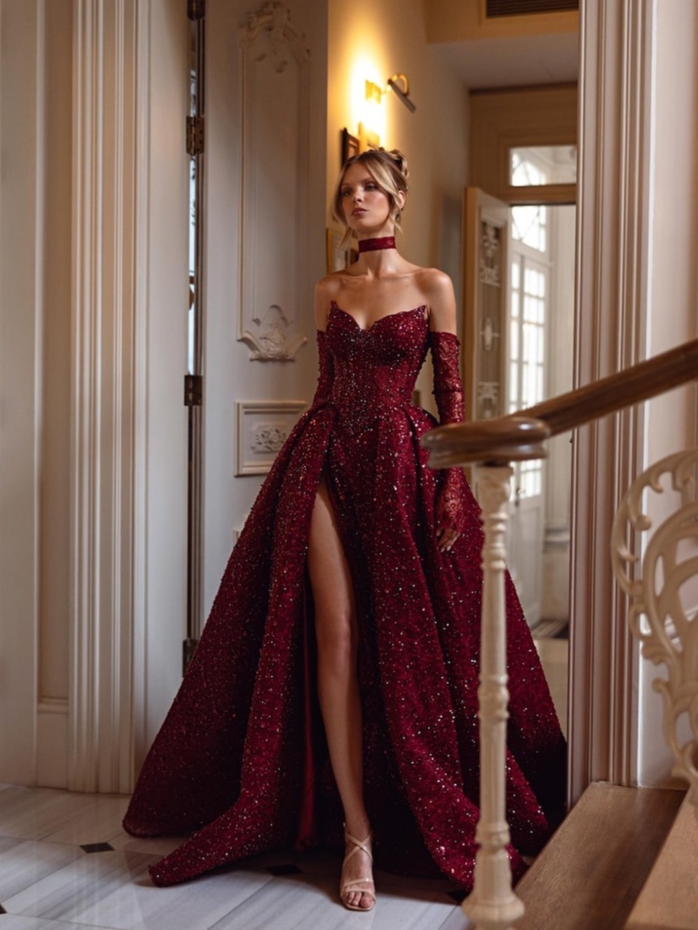 Berkshire Gown - Burgundy - 18 Ships in 48 Hours